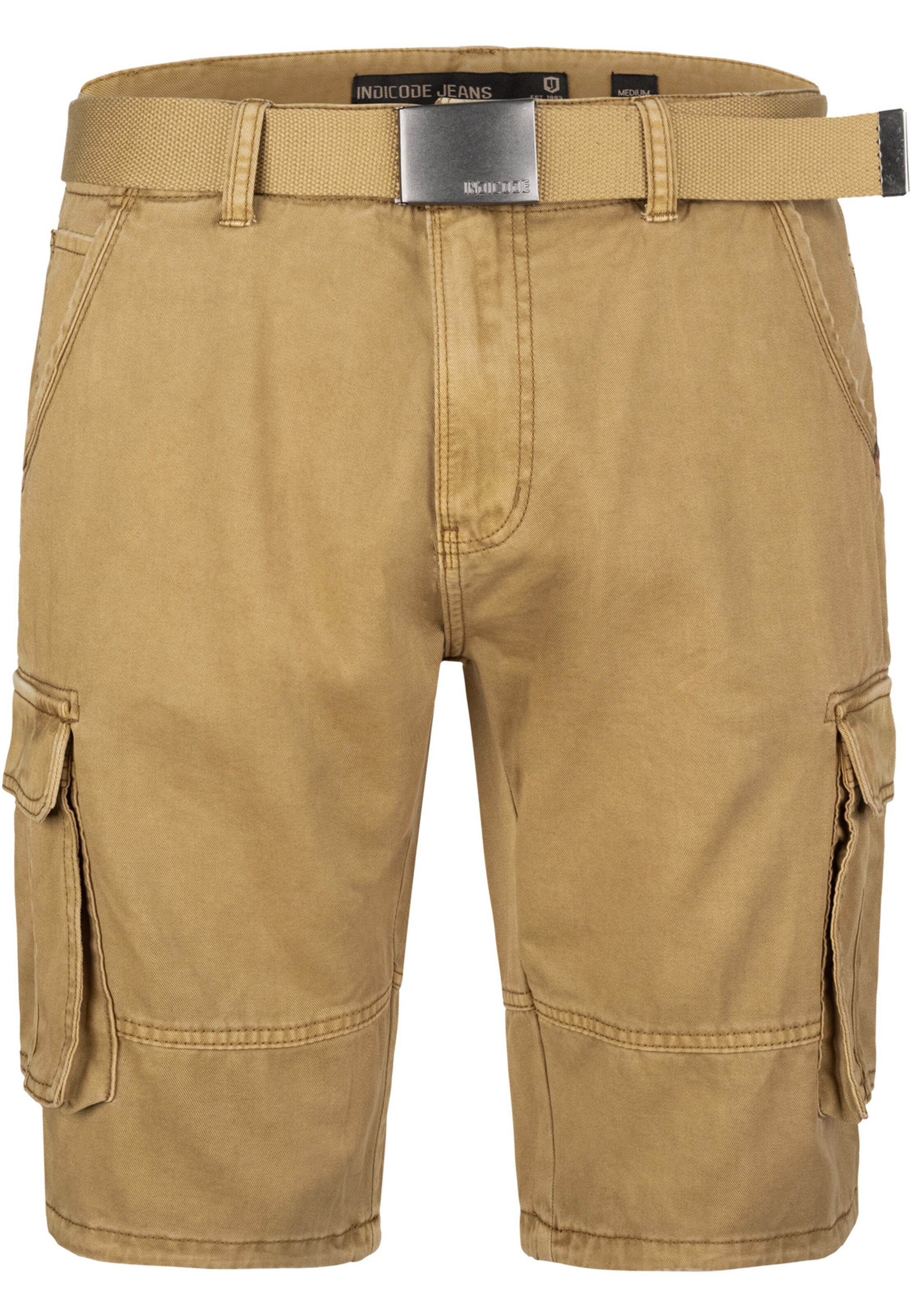 INDICODE JEANS Trousers 'Blixt' in Beige: front