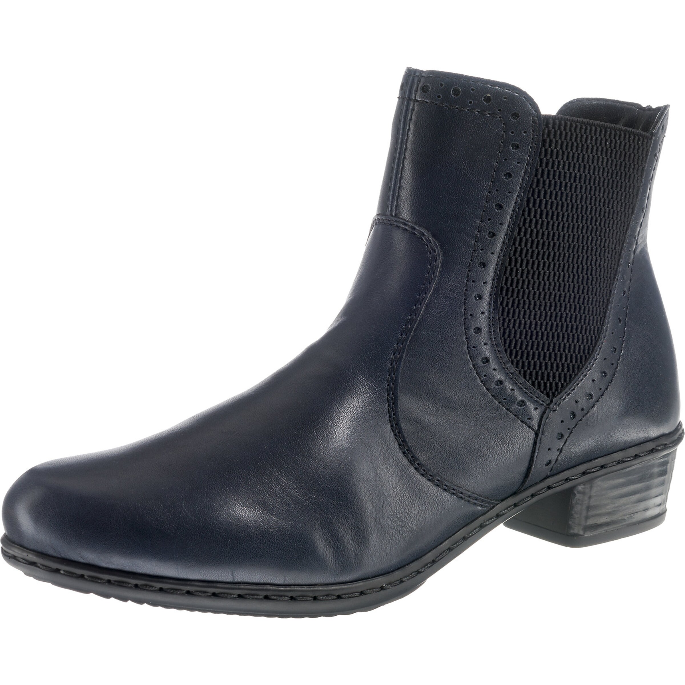 RIEKER - Enkellaarsjes in de kleur Navy