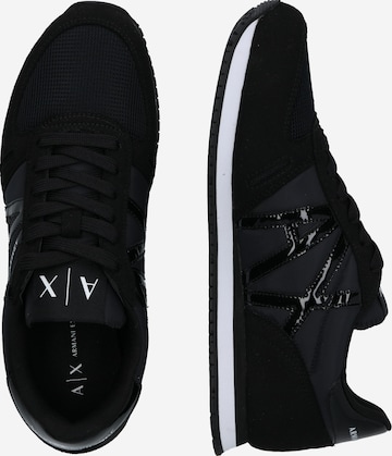 ARMANI EXCHANGE Låg sneaker i svart