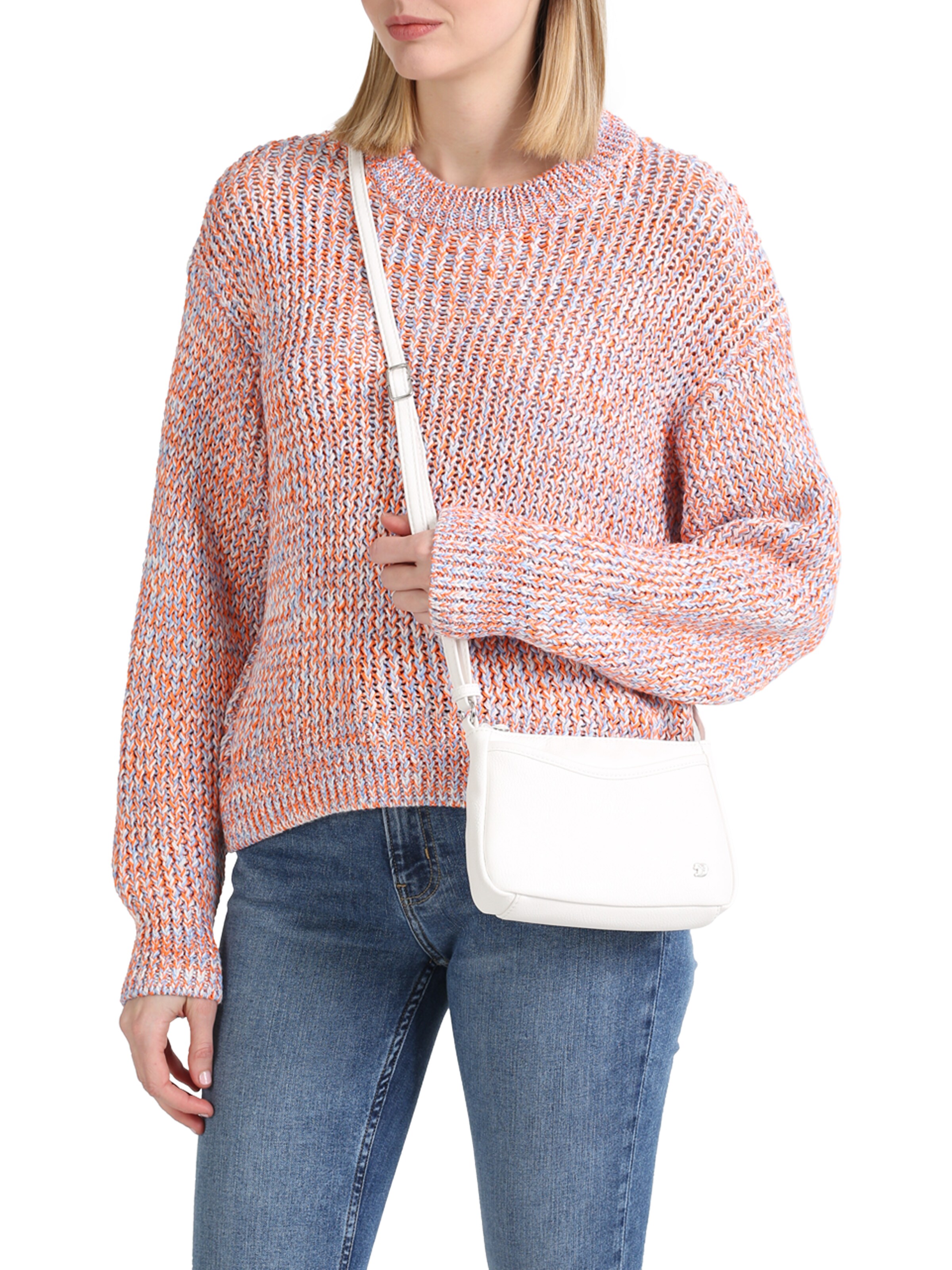 balta TOM TAILOR DENIM Rankinė su ilgu dirželiu 'Cilia'