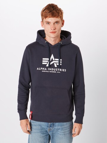 ALPHA INDUSTRIES Sweatshirt in Blau: predná strana