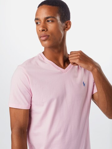 Polo Ralph Lauren Klasický střih Tričko – pink