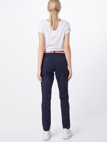 Regular Pantalon chino TOM TAILOR en bleu