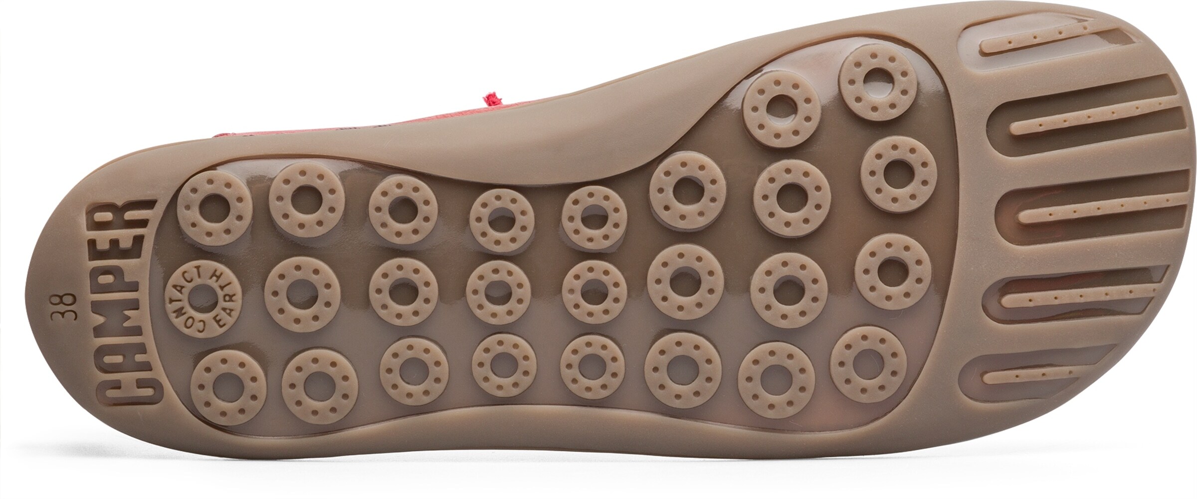 Sneaker bassa 'Peu' di CAMPER in rosso