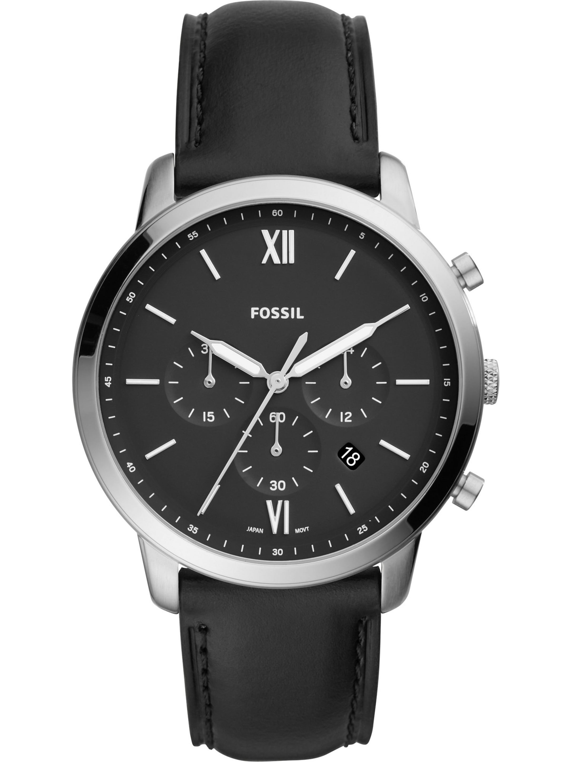 FOSSIL Analogt ur 'FS5452' i sort: forside