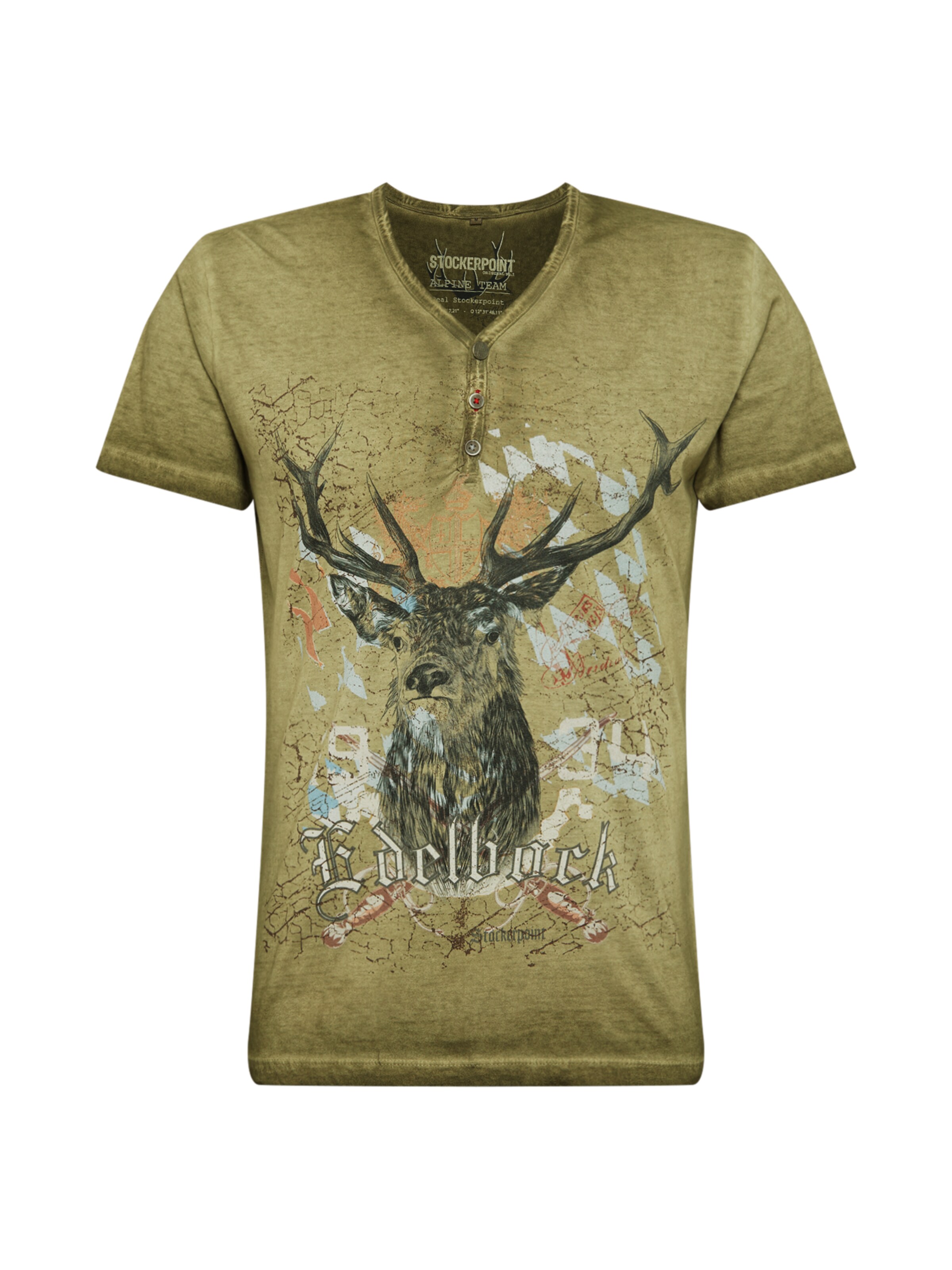 STOCKERPOINT Shirt 'Günther' in Grün: Vorderseite