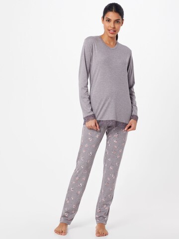 Pijama de la SCHIESSER pe gri: față