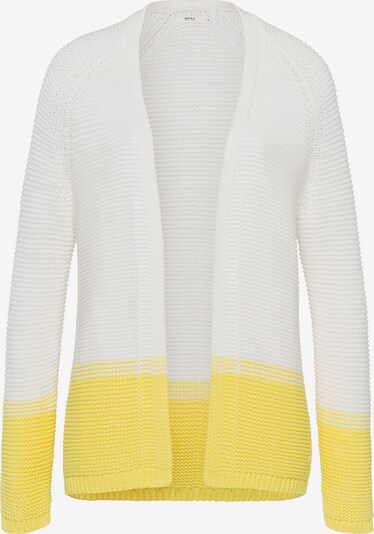 BRAX Knit Cardigan 'Anique' in Yellow / White, Item view