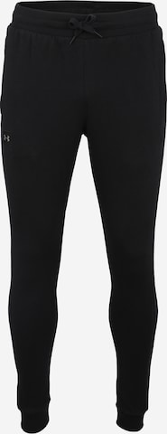 UNDER ARMOUR Tapered Sportbroek 'Rival' in Zwart: voorkant