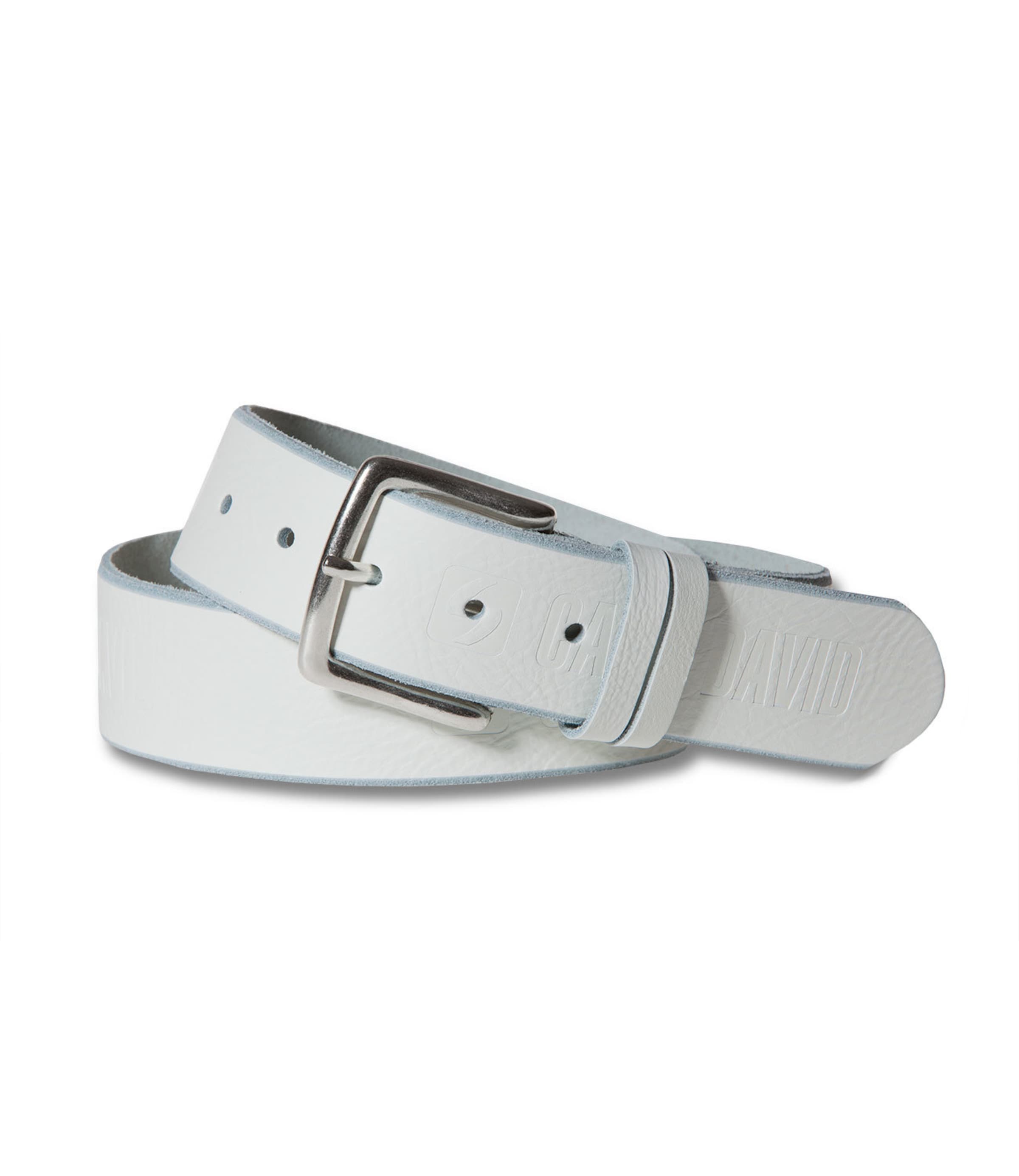 CAMP DAVID Gürtel in Weiß: Vorderseite