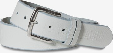 CAMP DAVID Belt in White: front