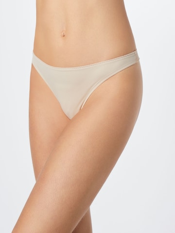 SCHIESSER String 'Invisible Lace' i beige: forside
