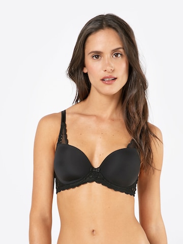 TRIUMPH T-shirt Bra 'Amourette' in Black: front