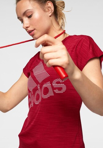 ADIDAS SPORTSWEAR Funktionsshirt 'Badge of Sport' in Rot