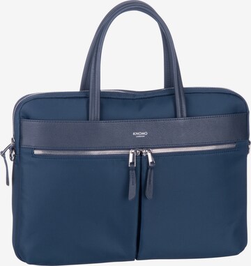 Borsa portadocumenti 'Mayfair Hanover 14' di KNOMO in blu: frontale