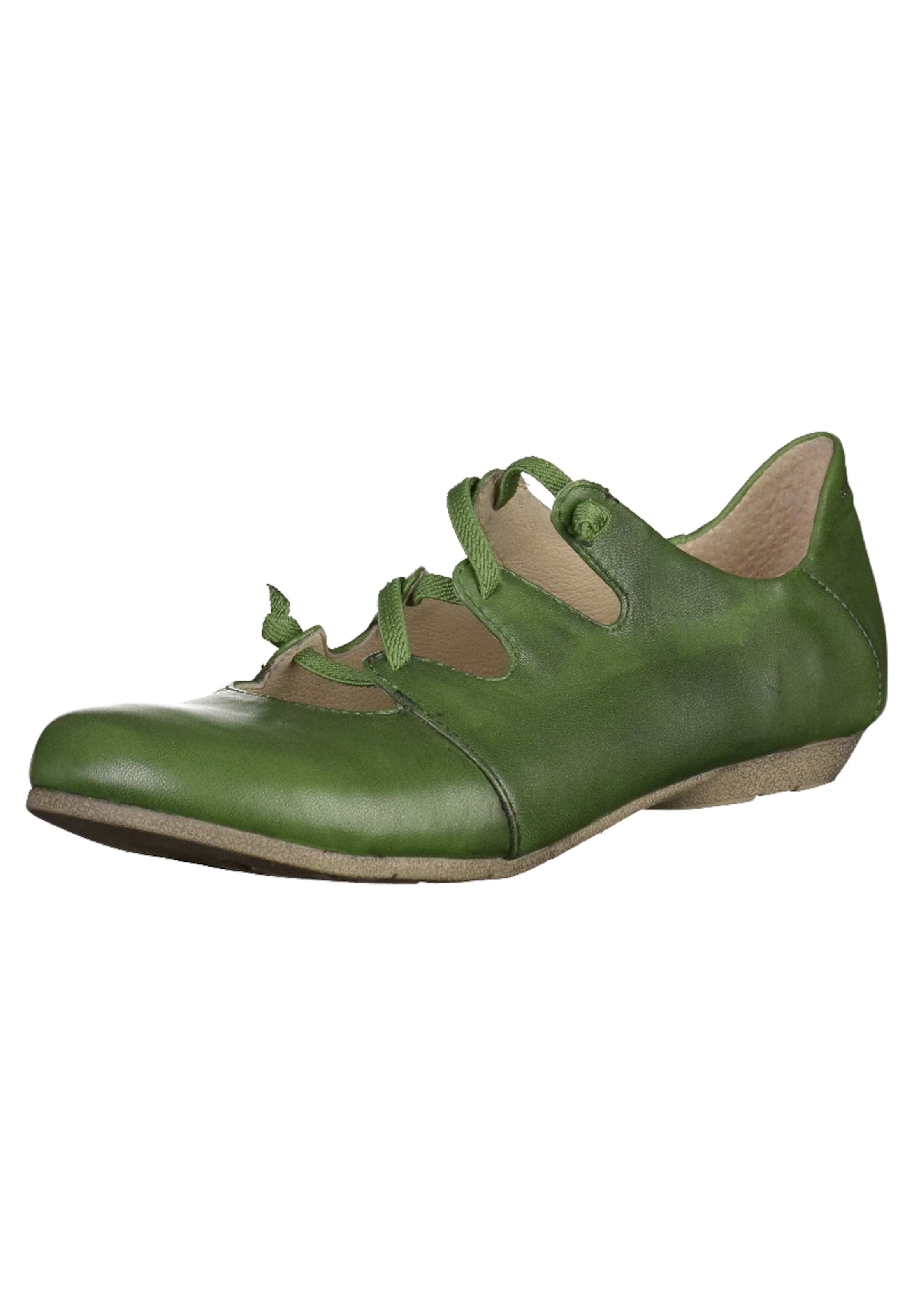 JOSEF SEIBEL Strap ballerina 'Fiona' in Green: front