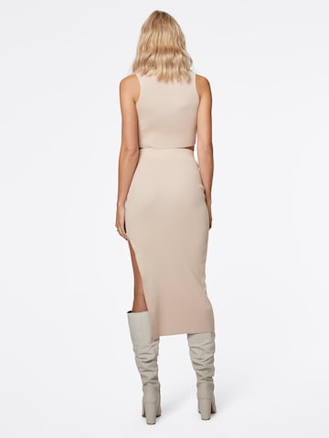 LeGer by Lena Gercke - Falda 'Phoebe' en beige: atrás