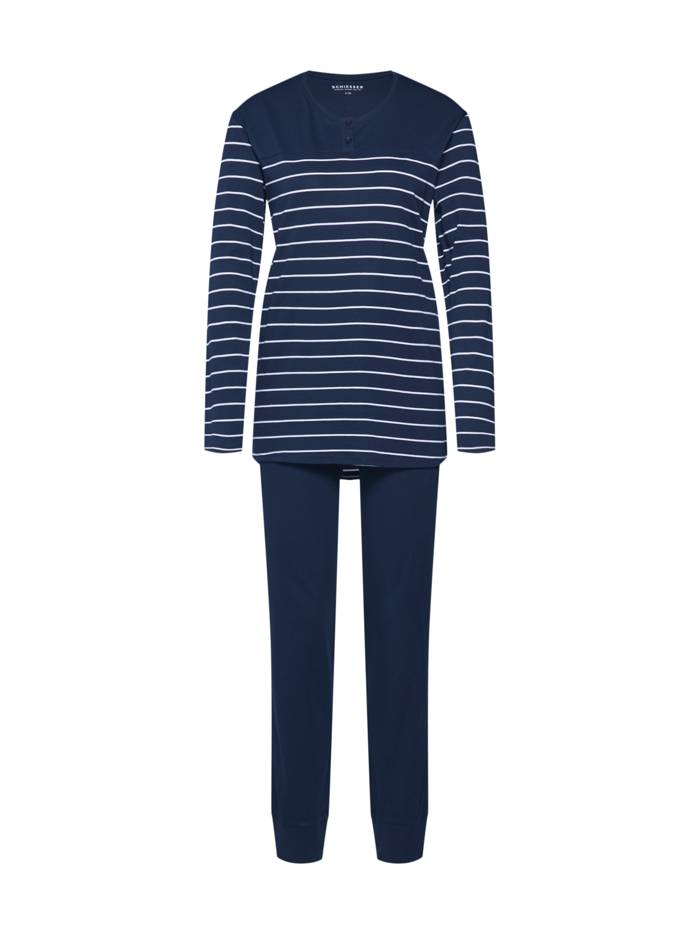 SCHIESSER - Pyjama in de kleur Nachtblauw