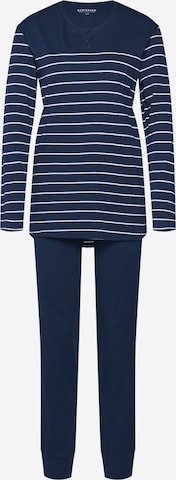 SCHIESSER Pajama in Blue: front