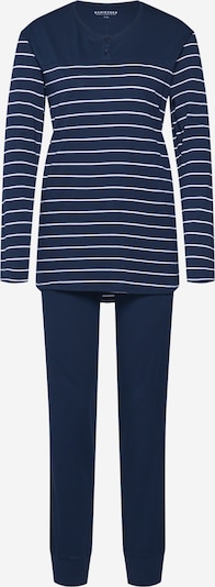 SCHIESSER Pyjama in de kleur Nachtblauw / Wit, Productweergave