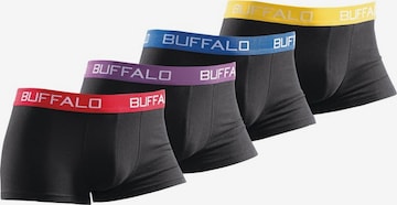 BUFFALO Baumwoll-Hipster (4 Stck.) in Schwarz: predná strana