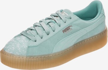 Baskets basses PUMA en bleu : devant