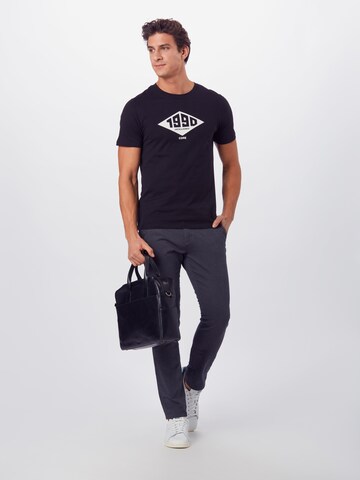 TOM TAILOR DENIM Slimfit Hose in Schwarz