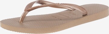 HAVAIANAS Ujjelválasztó-pántos szandál - bronz: elől