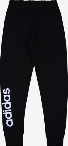 Tapered Pantaloni sport de la ADIDAS PERFORMANCE pe negru: față