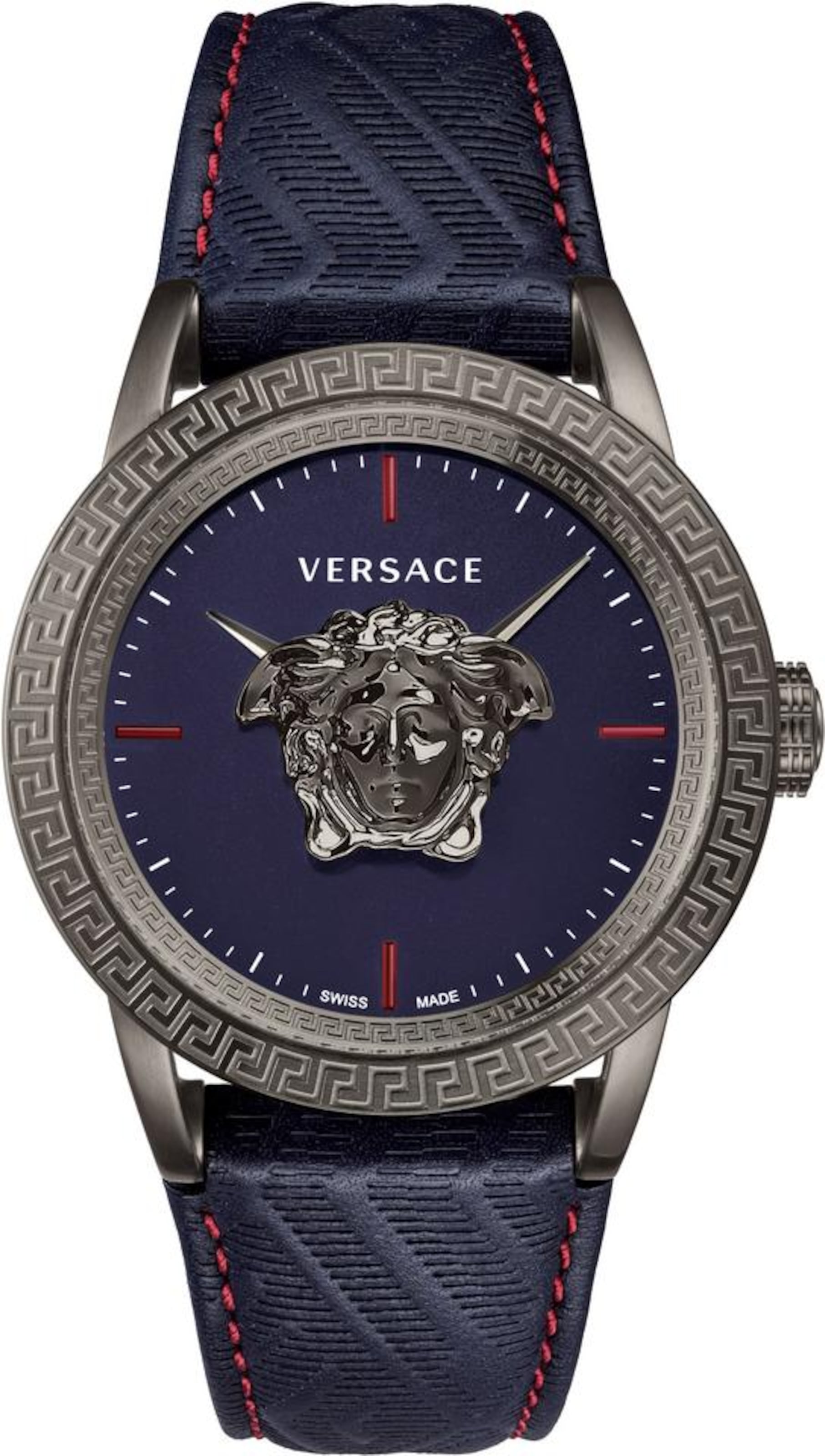 VERSACE Analog Watch 'Palazzo Empire' in Blue: front
