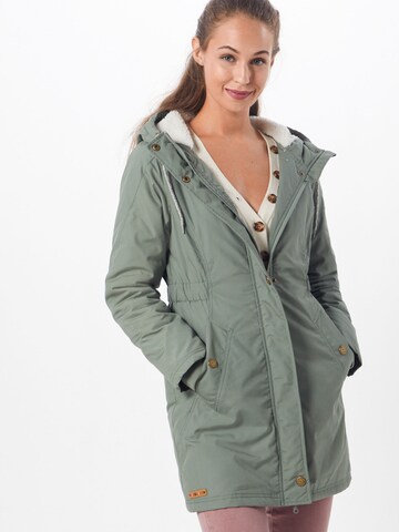 Iriedaily Raincoat 'Hopi' in Green: front