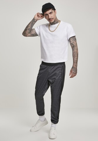 Effilé Pantalon 'Fuck you' Mister Tee en noir : devant