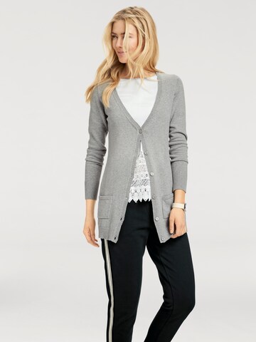 Cardigan heine en gris : devant