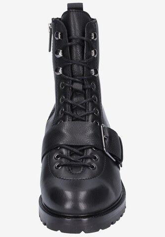 BRONX Lace-Up Ankle Boots in Black