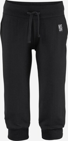 H.I.S Tapered Pants in Black: front