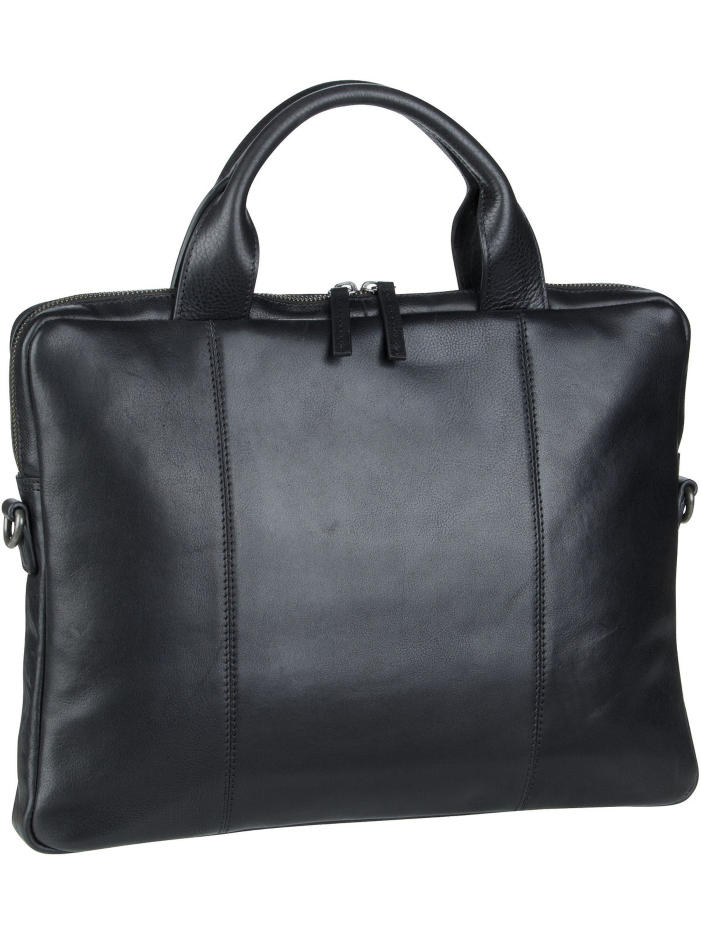 Borsa per laptop 'Roma' di LEONHARD HEYDEN in nero: frontale