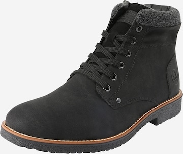 Rieker Veterboots in Zwart: voorkant