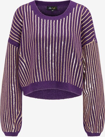 taddy Pullover 'At night' in Lila: predná strana