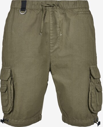 Pantalon cargo Urban Classics en vert : devant