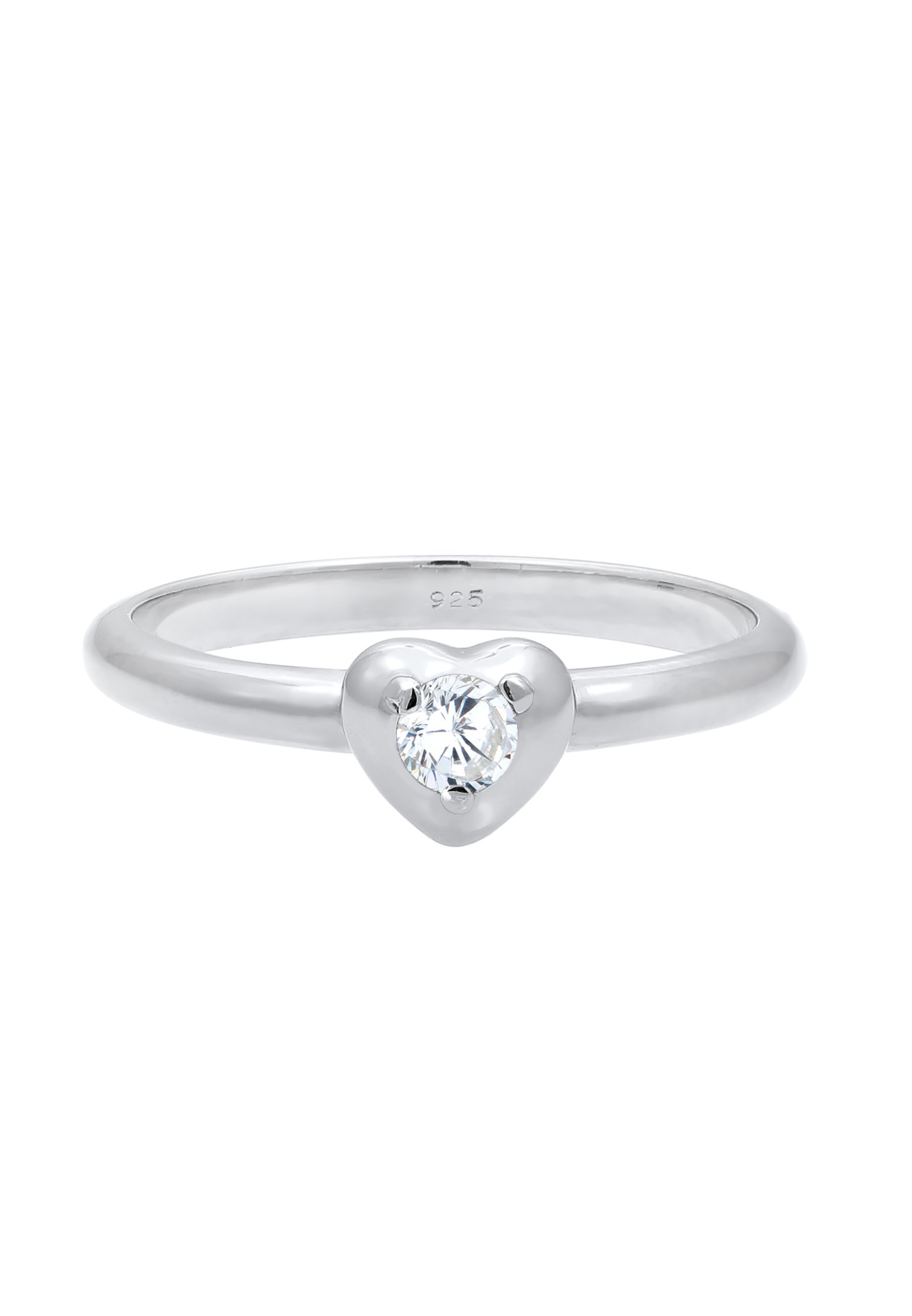 ELLI Ring Herz Basic in Silber