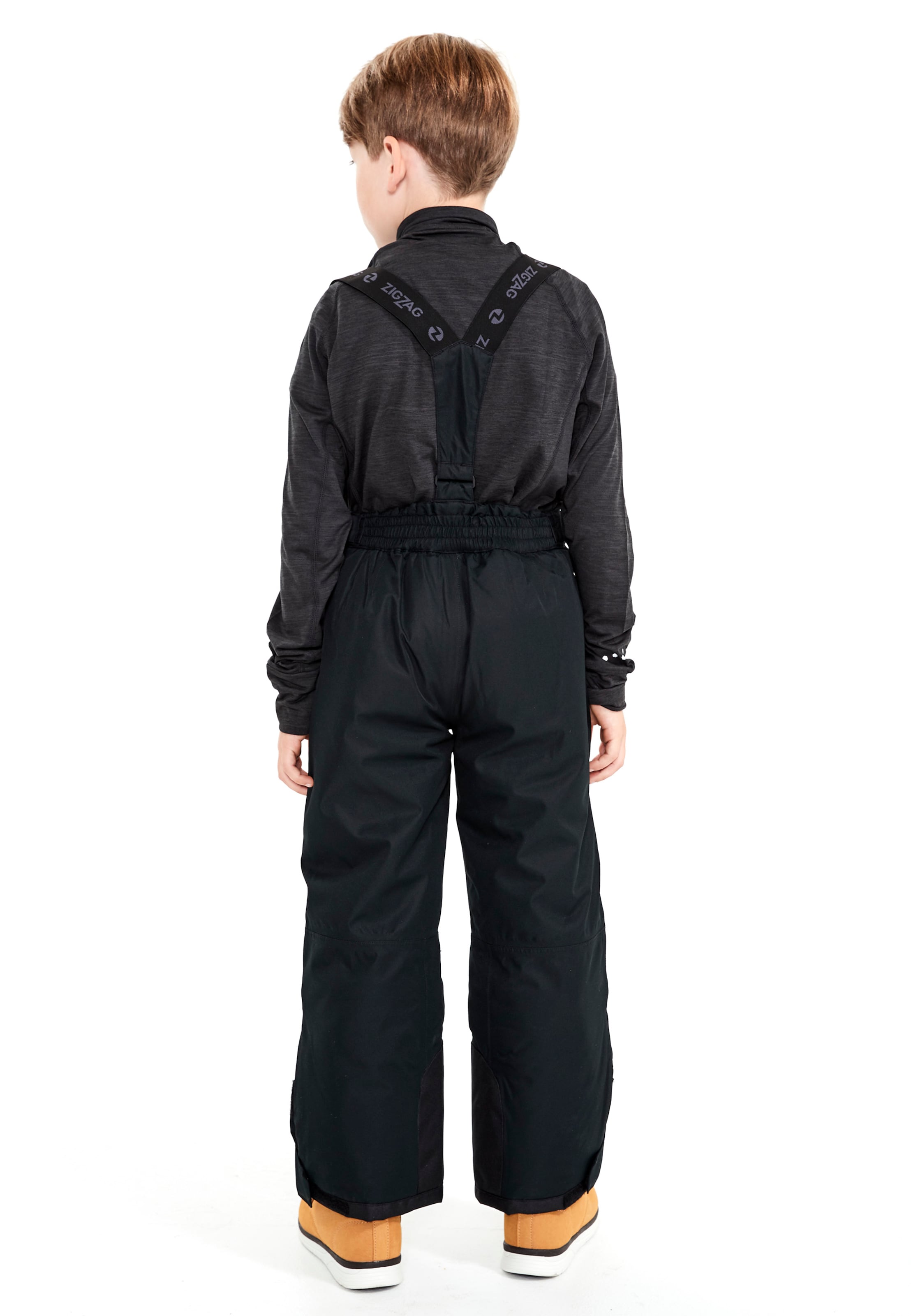 ZigZag Bootcut Skihose in Schwarz