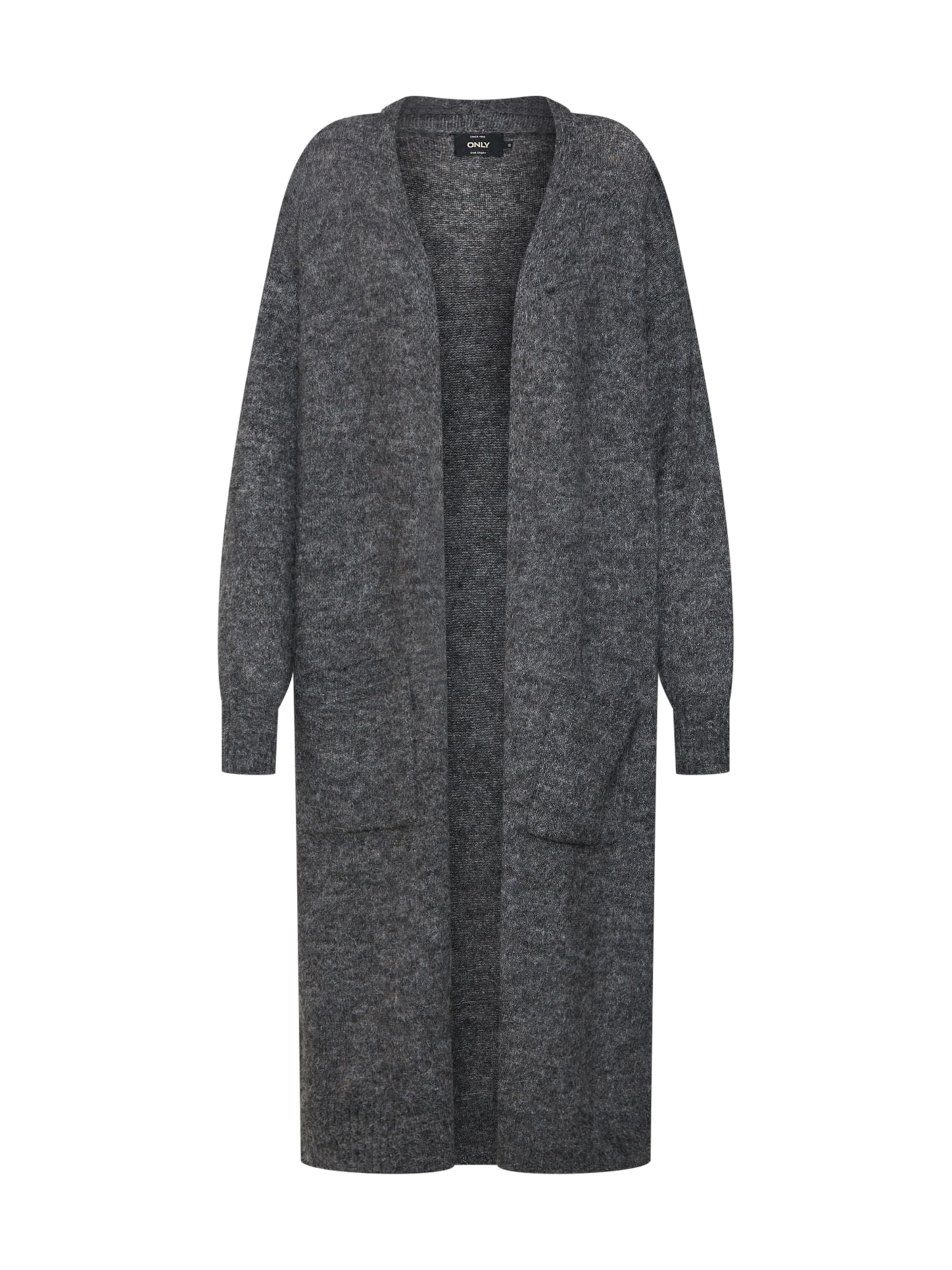 ONLY - Gebreid vest 'onlHANNA' in de kleur Donkergrijs