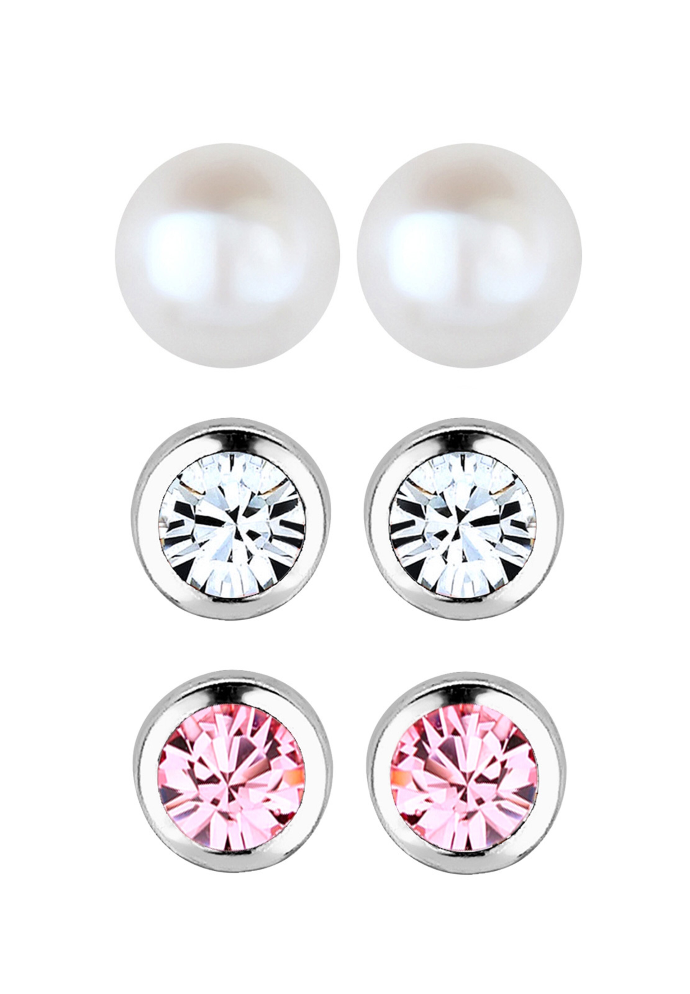 ELLI Ohrstecker in Silber: Vorderseite