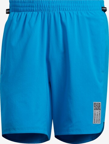 ADIDAS SPORTSWEAR Regular Workout Pants in Blue: front