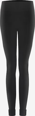 YOGISTAR.COM Skinny Workout Pants in Black: front