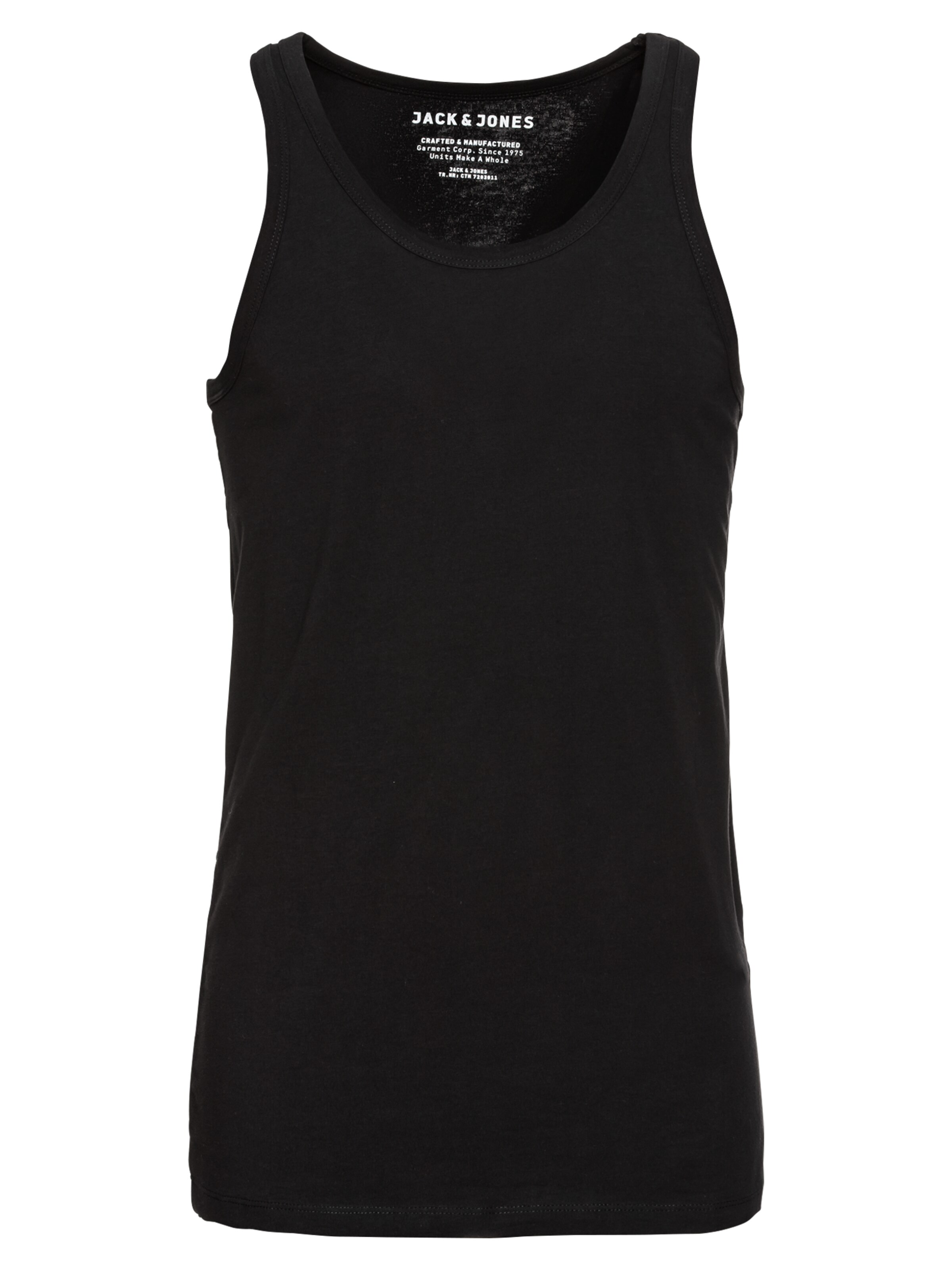 JACK & JONES - Shirt 'NOOS - BASIC TANK TOP NOOS' in de kleur Zwart