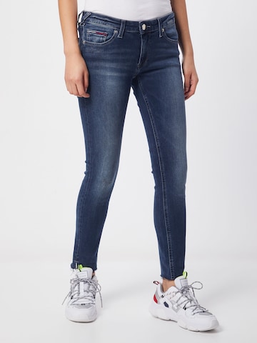 mėlyna Tommy Jeans Siauras Džinsai 'Sophie Low Rise Skinny Ankle': priekis