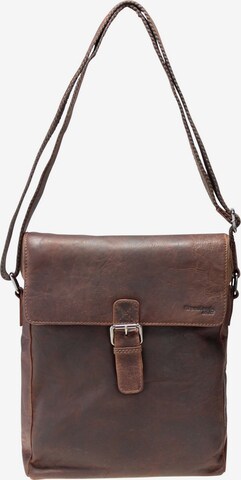 Greenland Nature Shoulder Bag in Brown: front