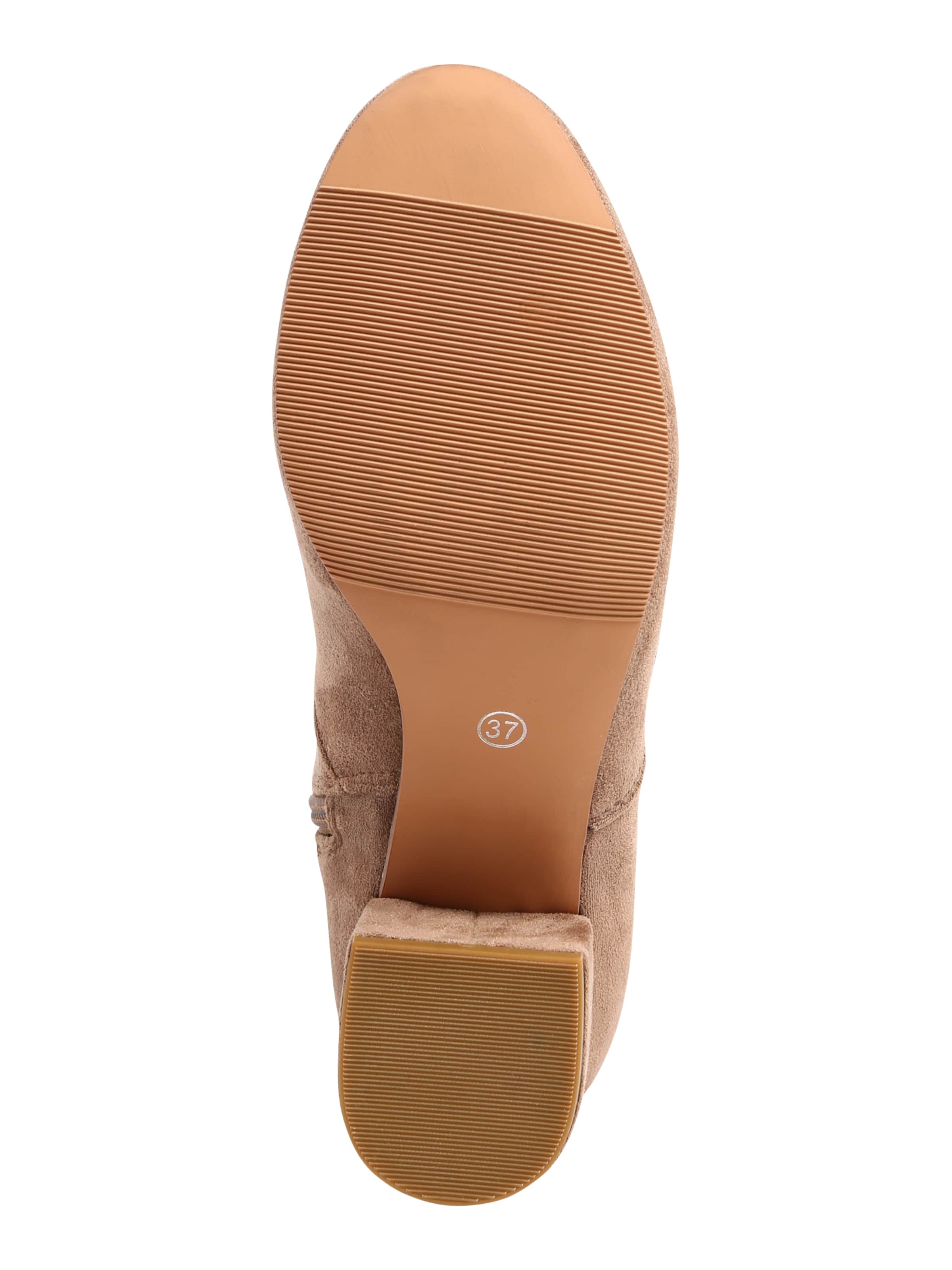 ABOUT YOU Μπότες overknee 'Finya' σε μπεζ: κάτω