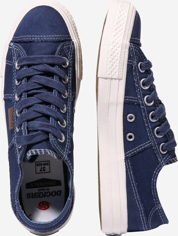 Sneaker bassa di Dockers by Gerli in blu: lato